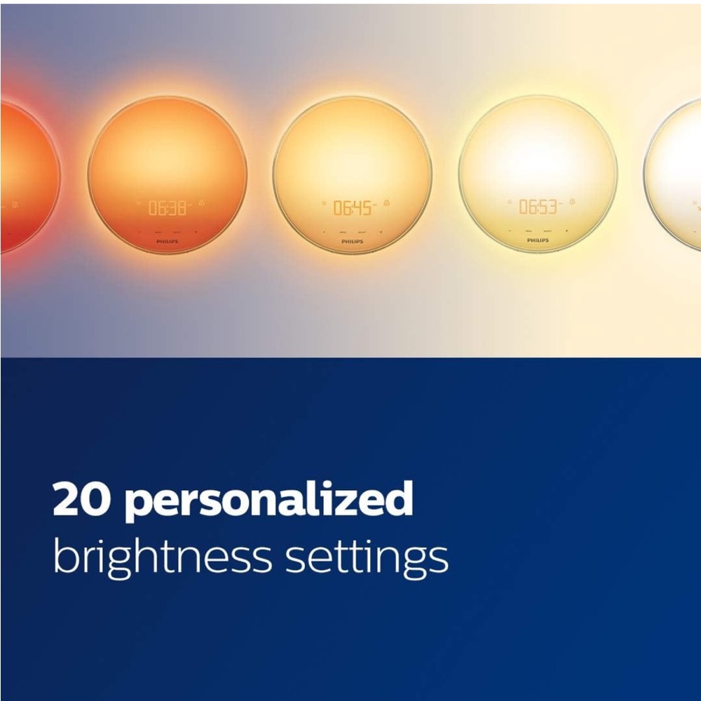 Philips SmartSleep Wake-up Light Sunrise Alarm Clock HF3520/60 - Picture 5 of 9